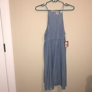 Blue dress with straps